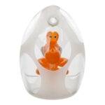 Dino DNA Bubbler Bong - 5in Orange